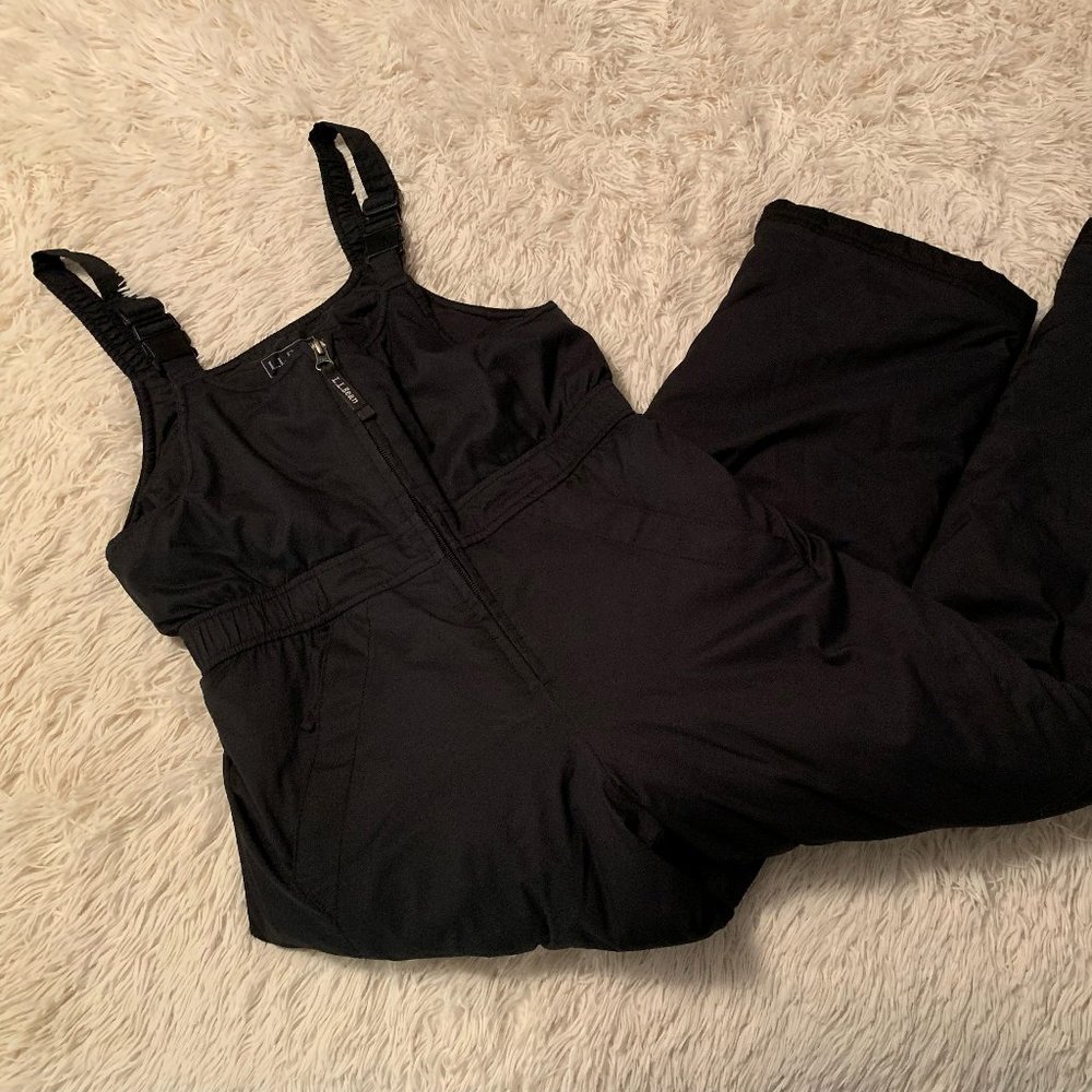 LL Bean kids sz 10 Cold Buster Snow Bibs pants like new
